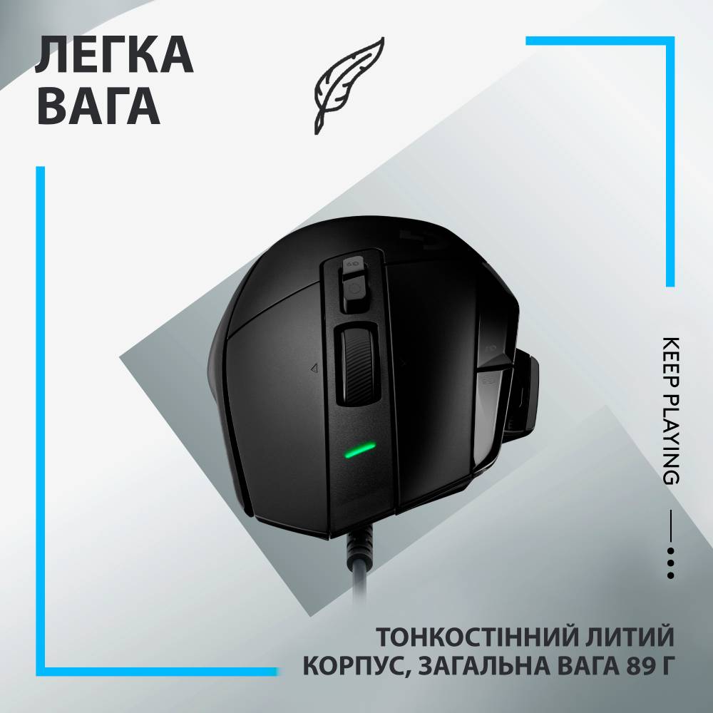 Зовнішній вигляд Миша LOGITECH G502 X Black (910-006138)