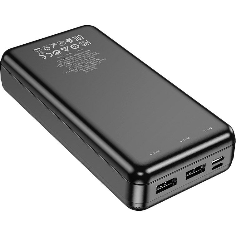 Powerbank HOCO J91A 20000 mAh Black (39175black) Торгова марка HOCO