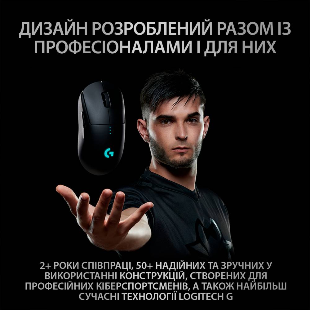 Миша LOGITECH G PRO Wireless Gaming Mouse (910-005272) Тип підключення бездротове