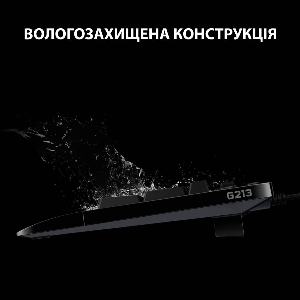 Клавиатура Logitech G213 Prodigy Gaming Keyboard USB (920-010740) Конструкция мембранная