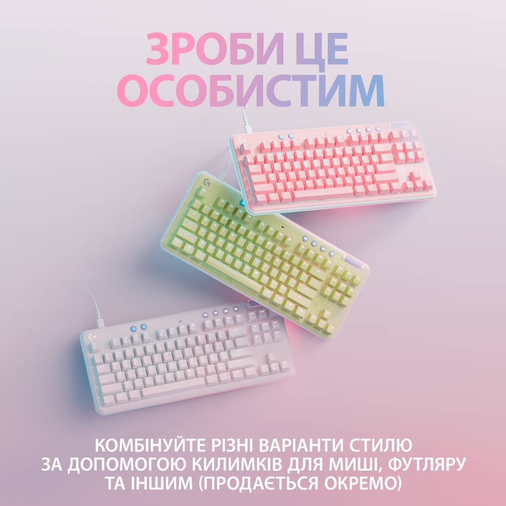 Фото Клавиатура LOGITECH G713 Gaming UA Linear White (920-010678)