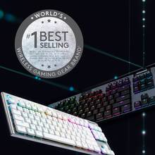 Клавіатура LOGITECH G915 TKL Tenkeyless LIGHTSPEED Wireless RGB Gaming Clicky US Carbon (920-009503)