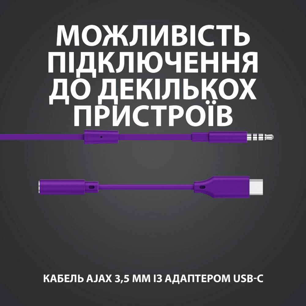 Гарнітура Logitech G333 Gaming Earphones Purple (981-000936) Конструкція внутрішньоканальні (у вушний канал)