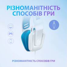 Гарнитура Logitech G335 Wired Gaming White (981-001018)