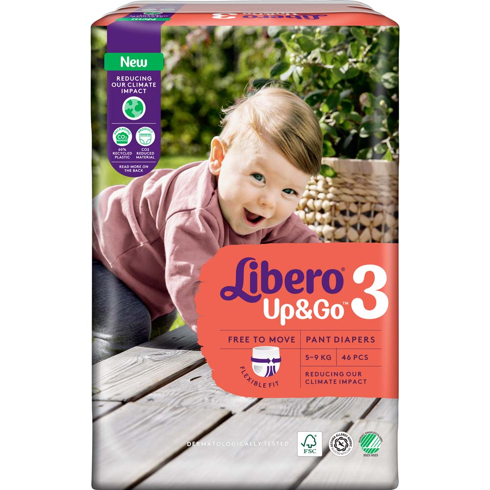 Підгузки-трусики Libero Up&Go 5-9 кг Розмір 3 46 шт (7322541742076) Тип підгузки-трусики