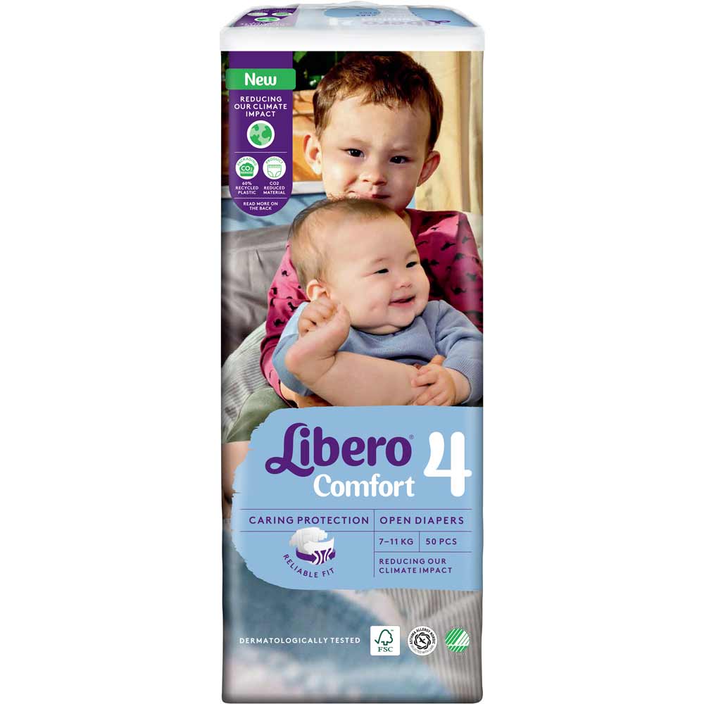 Подгузники Libero Comfort 7-11 кг 4 50 шт (7322541756844) Тип подгузники