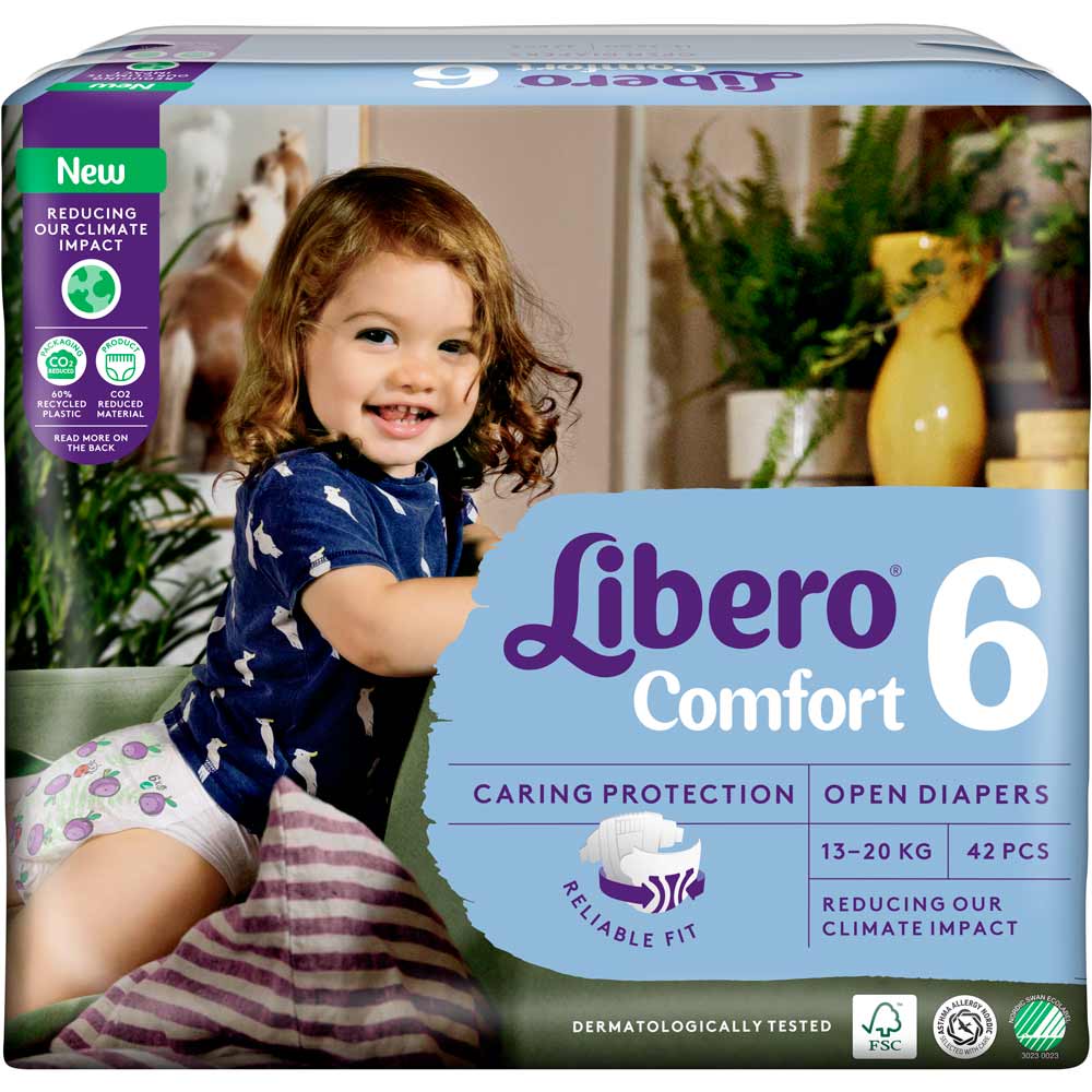 Підгузки Libero Comfort 13-20 кг 6 42 шт (7322541757049) Тип підгузки