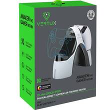 Зарядна станція VERTUX DualDock-PS5 для геймпадів PlayStation 5 Dualsense White (dualdock-ps5.white)