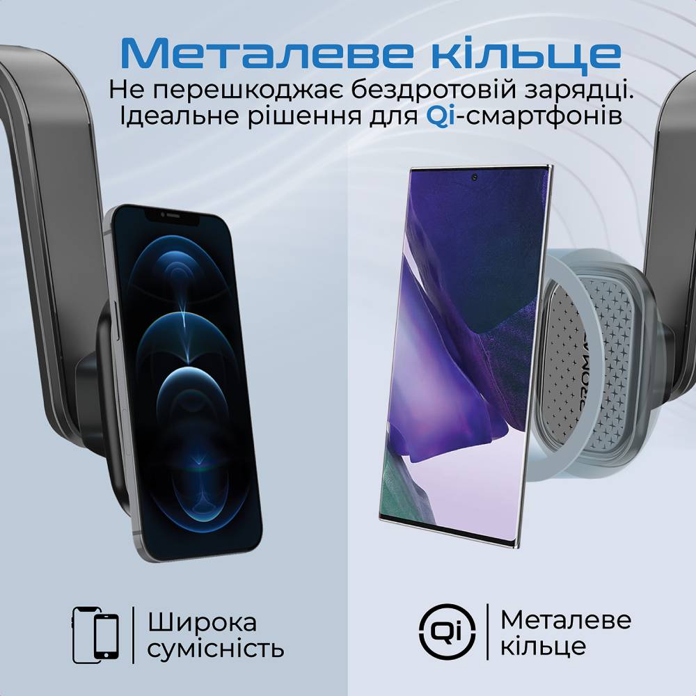 Зовнішній вигляд Утримувач PROMATE MagMount-XL Black (magmount-xl.black)