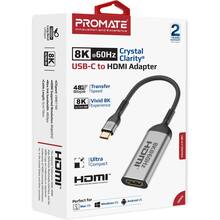 Адаптер Promate MediaLink-8K USB-C to HDMI 8K 60 Гц Grey (medialink-8k.grey)
