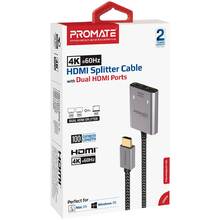 Спліттер Promate MediaSplit-H2 HDMI to 2xHDMI Black (mediasplit-h2.black)