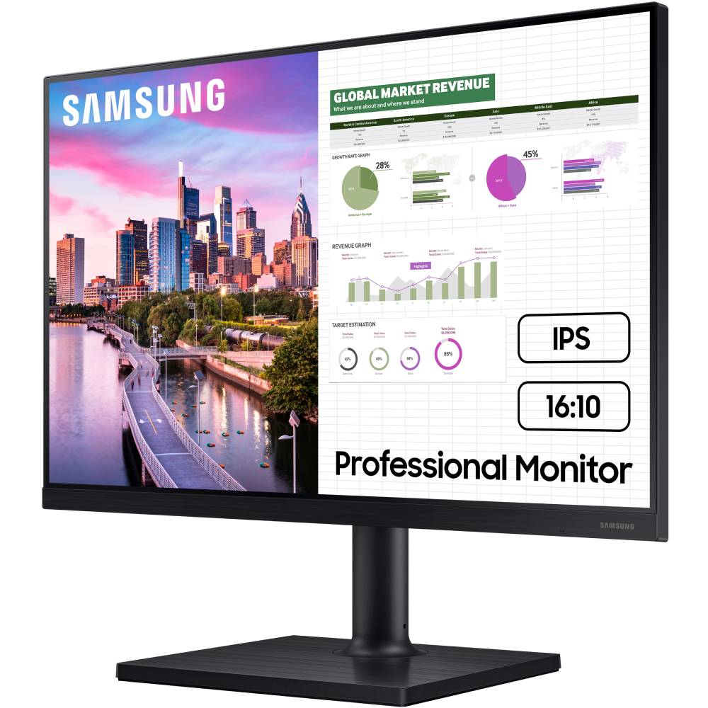 Монітор SAMSUNG 24" LF24T450GYIXCI IPS/FHD/DP/HDMI/DVI/USB*4/Pivot Матриця IPS