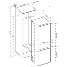 Встраиваемый холодильник INTERLINE RDS 570 MOZ NA+