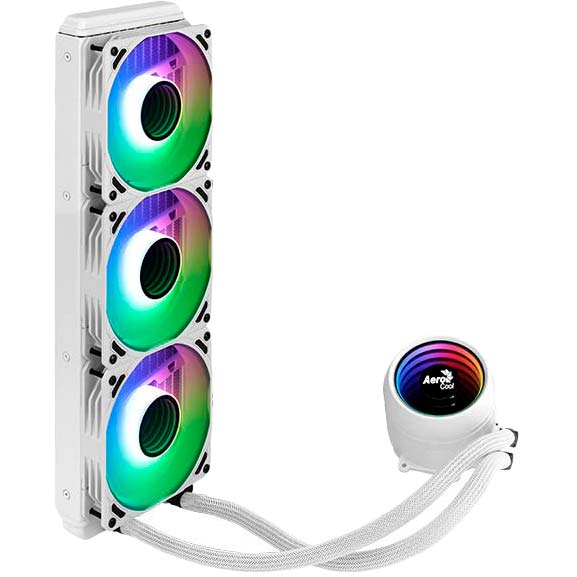 Система водяного охлаждения AeroCool Mirage L360 White (ACLA-MR36127.72) Назначение для процессора