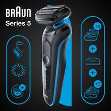 Електробритва BRAUN Series 5 51-B4650cs Black Blue (81770292)