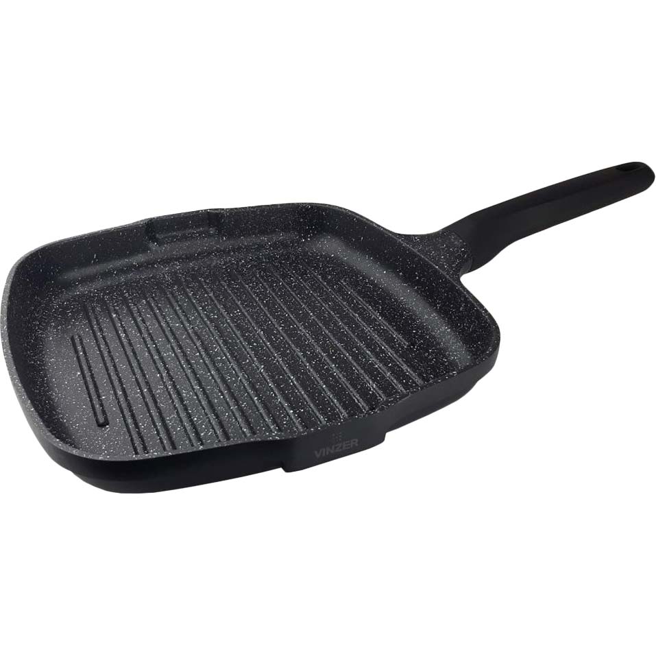 Сковорода-гриль VINZER Kuro Induction Line 28x28 см Black (50424) Тип гриль