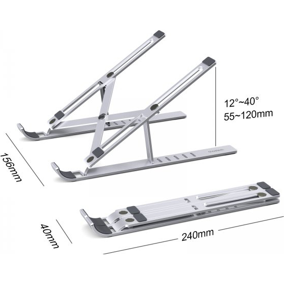 Подставка для ноутбука CHOETECH H045-SL 15" (H045-SL) Материал металл