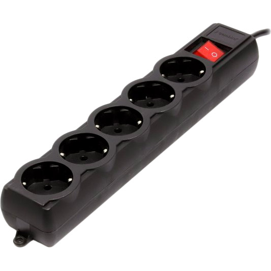 Мережевий фільтр GEMBIRD 5 розеток 4.5м 16А 3x1.0мм2 Black (SPG5-G-15B-PRO) Тип мережевий фільтр