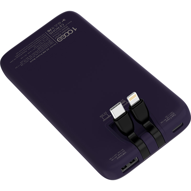 Powerbank INFINIX 10000mAh XP07 Purple Комплектація  powerbank, інструкція, гарантійний талон