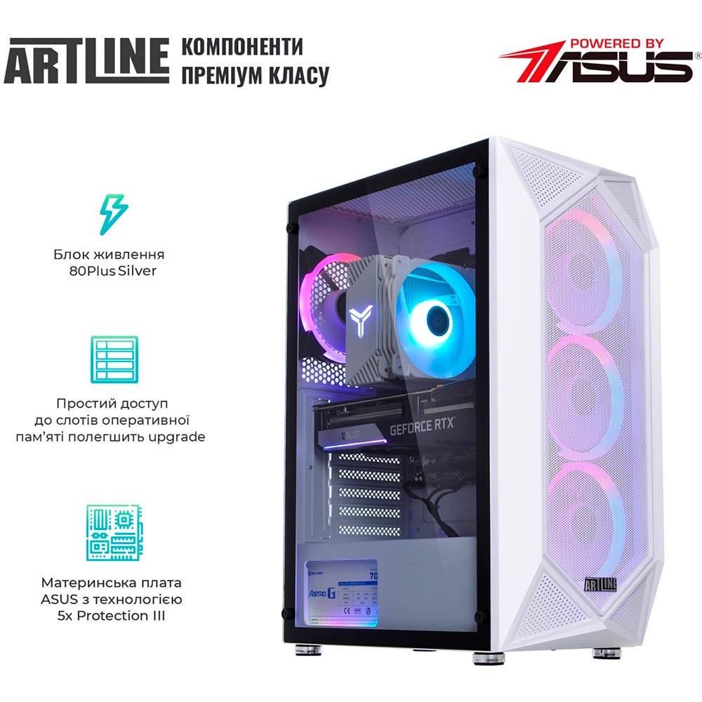 Фото Компьютер ARTLINE Gaming X55WHITEv44Win