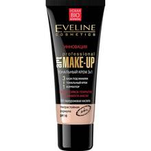 Тональний крем EVELINE PROF.ART Make-Up 3 в 1 Світло-бежевий 30 мл (5907609336682)