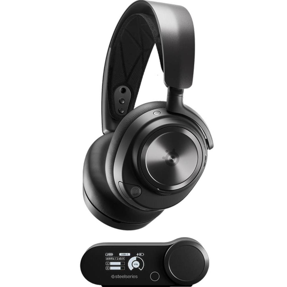 Гарнітура STEELSERIES Arctis Nova Pro Wireless Black (SS61520) Кріплення дуга (над головою)