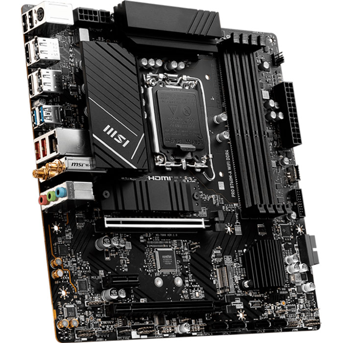Материнская плата MSI PRO B760M-A WIFI DDR4 (911-7D99-001) Назначение для настольного компьютера