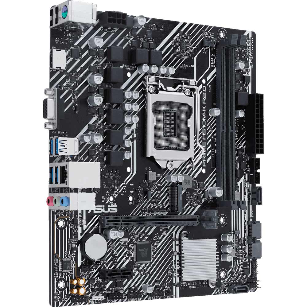 Материнська плата ASUS PRIME H510M-K R2.0 (90MB1E80-M0EAY0) Принзначення для настільного комп'ютера