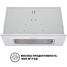 Вытяжка INTERLINE SWAY WH A/60 GL/S