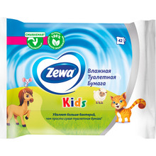 Туалетная бумага влажная Zewa Kids 42 шт (7322540796551)