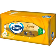 Салфетки косметические Zewa Softis Soft & Sensitive 80 шт (7322540926279)