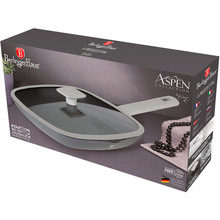 Сковорода-гриль з кришкою BERLINGER HAUS Aspen 28х28 см Grey (BH-7073)