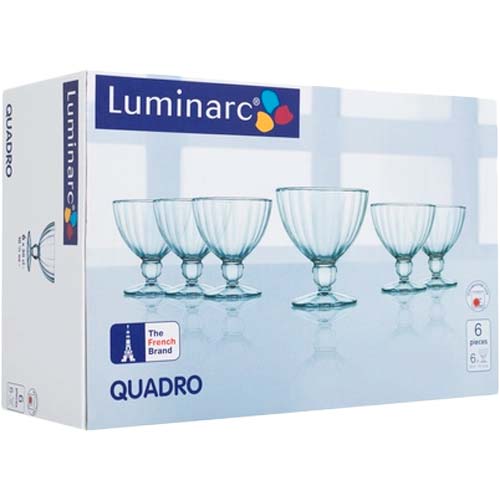 Набір креманок Luminarc Quadro 250 мл із 6 шт(N2322) Об'єм 250