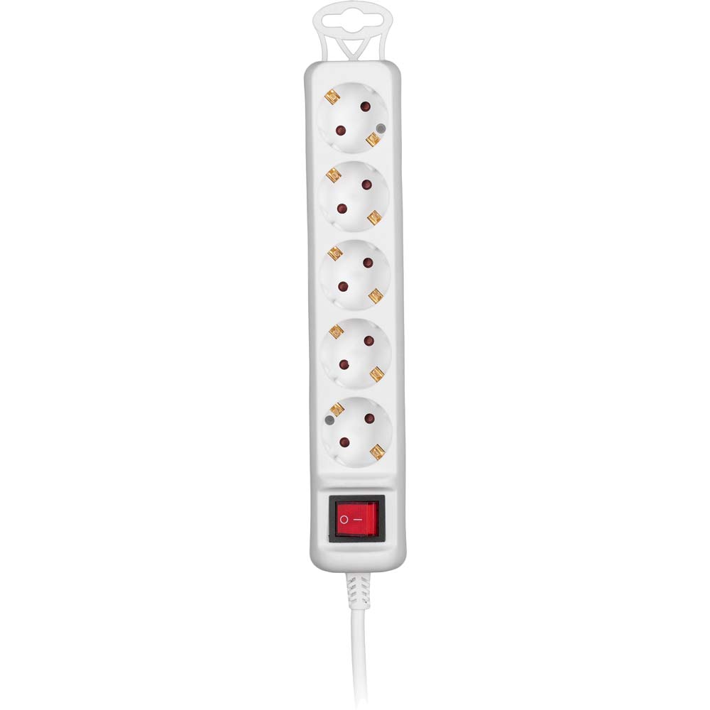 Удлинитель 2E 5XSchuko 5 розеток 5 м 16А White (2E-U05ES15M5) Тип удлинитель