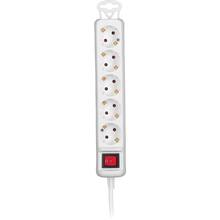 Удлинитель 2E 5XSchuko 5 розеток 5 м 16А White (2E-U05ES15M5)