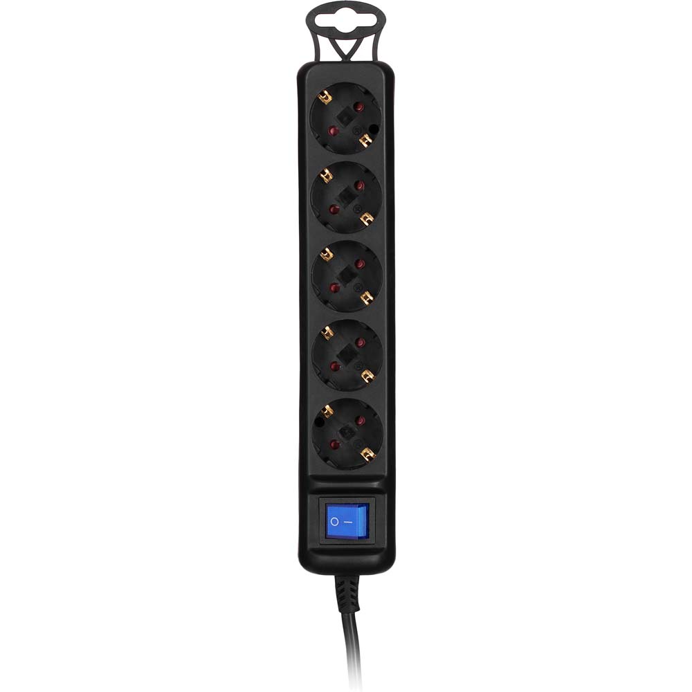 Удлинитель 2E 5 розеток 1.5м 16А 3x1.5мм2 Black (2E-U05ES15M1.5BK) Тип удлинитель