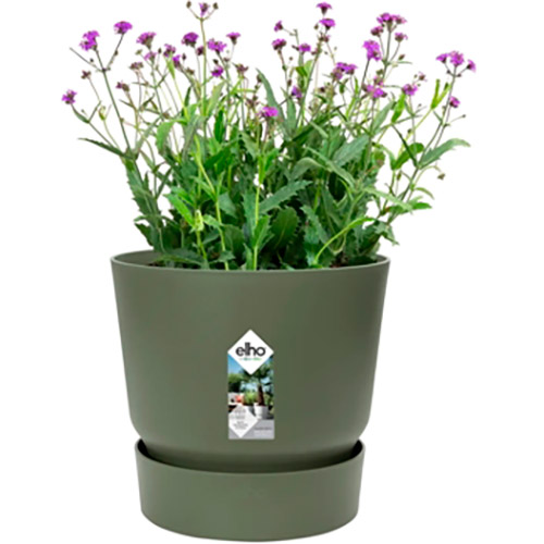 Фото Горшок для растений ELHO Greenville Round 25 см Green (332433)