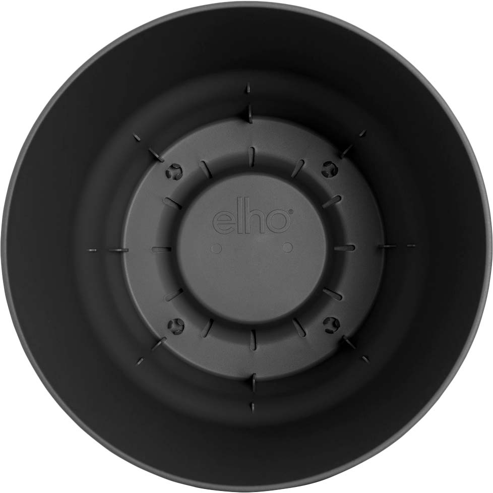 Горщик для рослин ELHO Greenville Round 40 см Graphite (332372) Матеріал поліпропілен