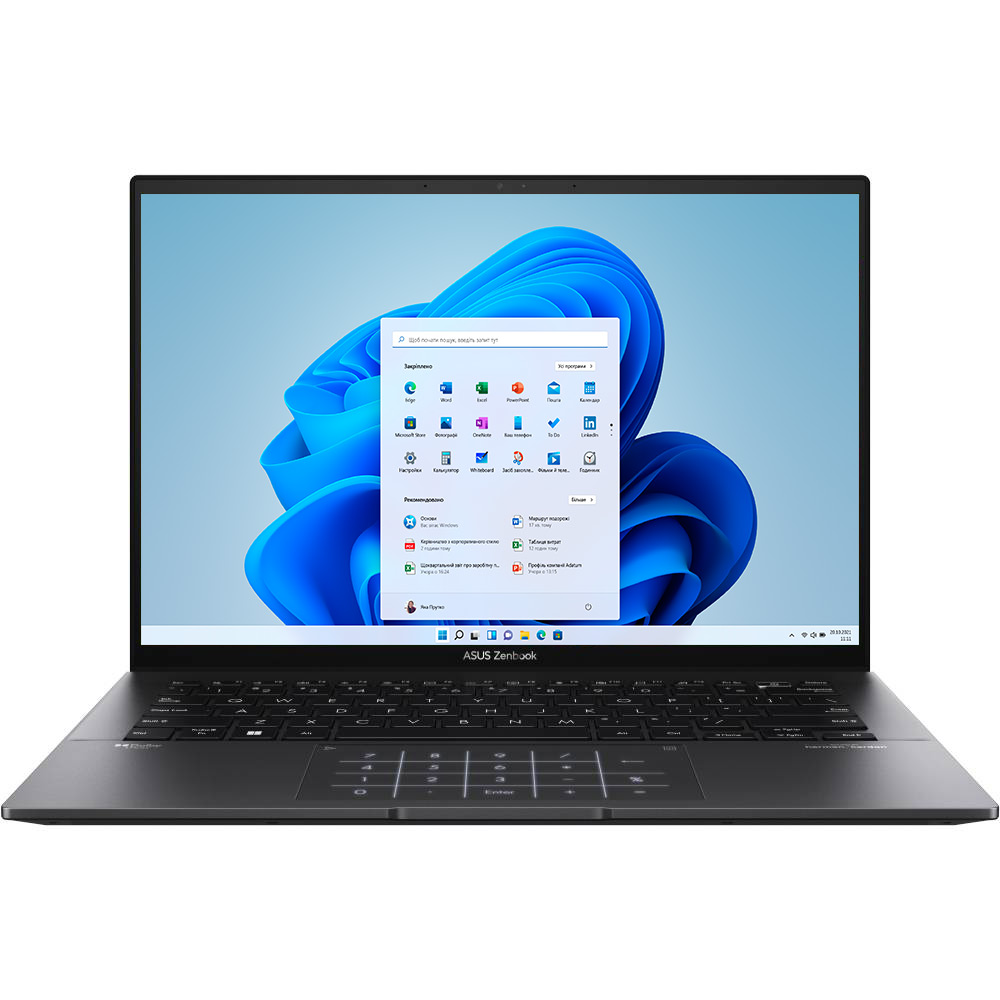 Ноутбук ASUS Zenbook 14 OLED UM3402YA-KM191W Jade Black (90NB0W95-M012K0)