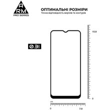 Захисне скло ARMORSTANDART Pro для Realme C30/C30s/C33 Black (ARM64728)