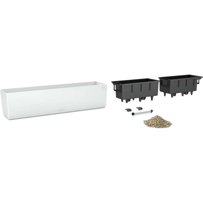 Кашпо Lechuza Balconera Color 80 Белый (15680) Материал пластик