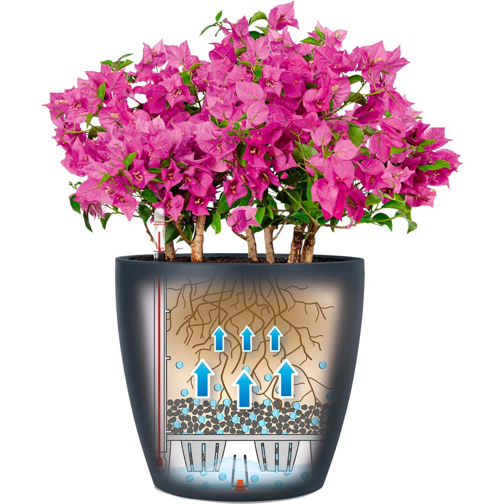 Кашпо Lechuza CLASSICO Color 60 Серый (13334) Материал пластик