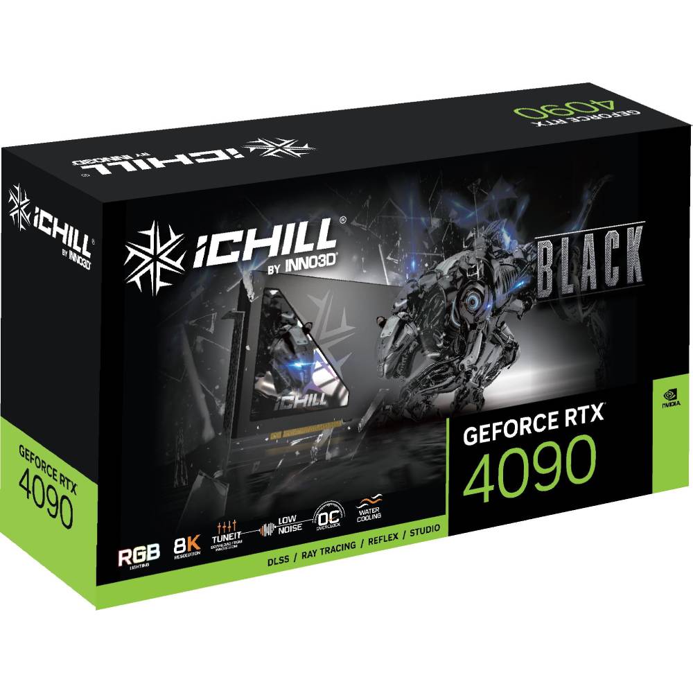 Відеокарта INNO3D GeForce RTX4090 iChill Black 24GB 384bit 2235/21000MHz (C4090B-246XX-18330005) Виробник чіпу nVidia