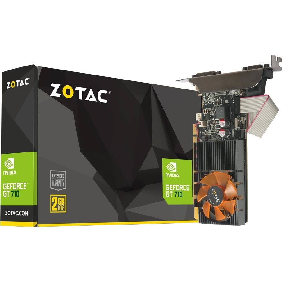 Відеокарта ZOTAC GeForce GT 710 Low Profile 2GB 64bit 954/1600MHz (ZT-71310-10L) Виробник чіпу nVidia