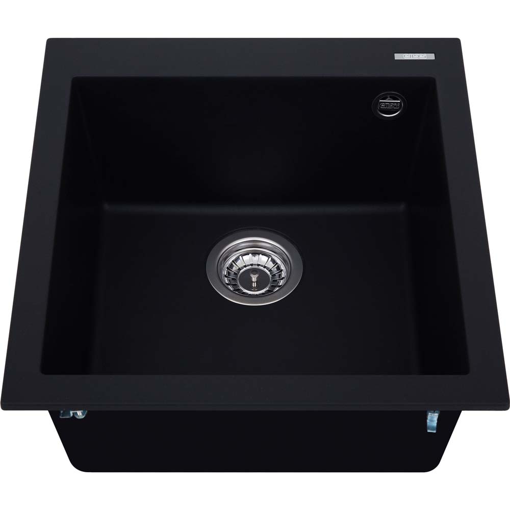 Мойка ELLECI Q 102 on top nero 40 (8031873065195) Материал гранит