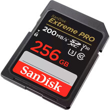 Карта пам'яті SANDISK SD 256GB C10 UHS-I U3 R200/W140MB/s Extreme Pro V30 (SDSDXXD-256G-GN4IN)