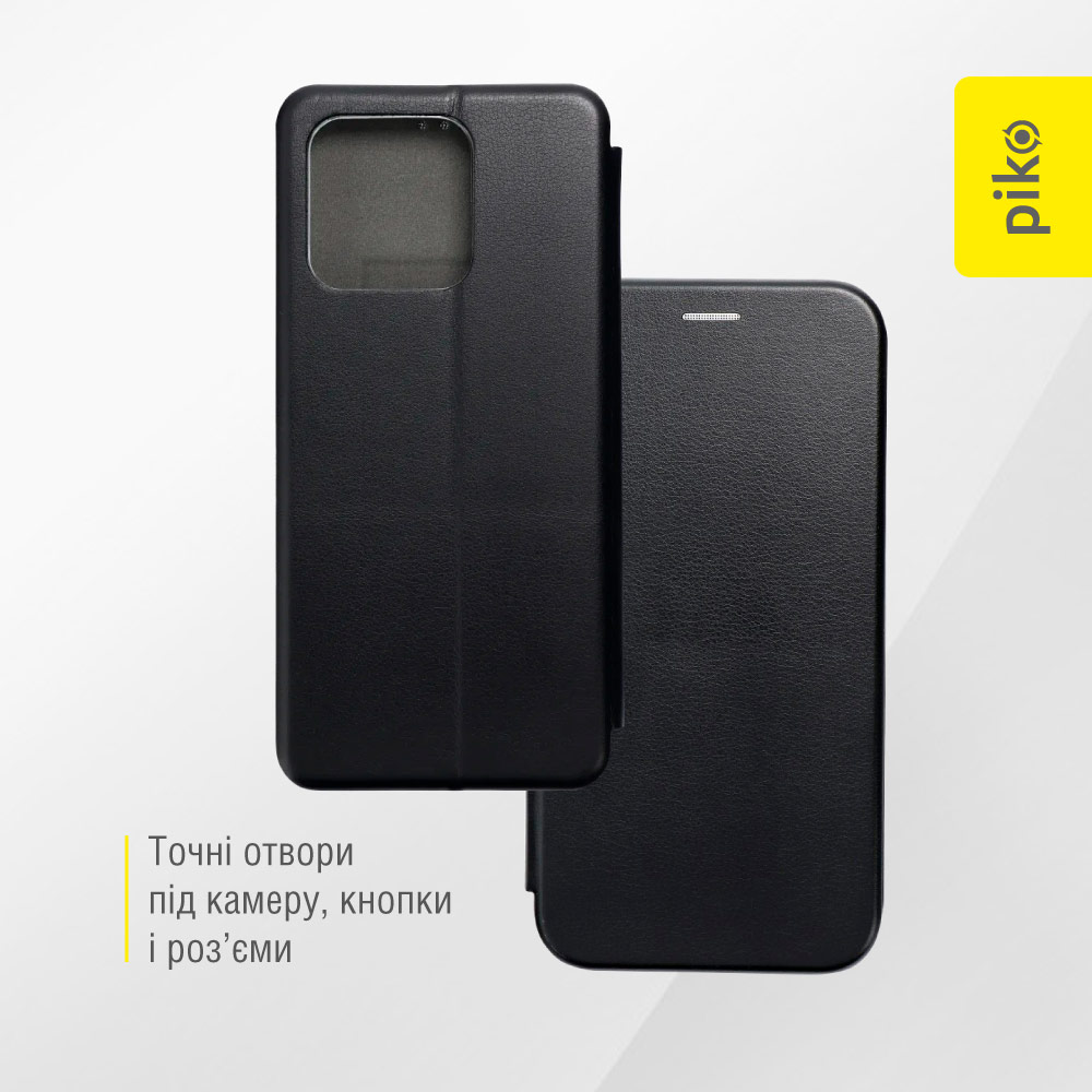 Чехол PIKO Elegance для Xiaomi Redmi 10C Black (1283126558122) Материал искусственная кожа