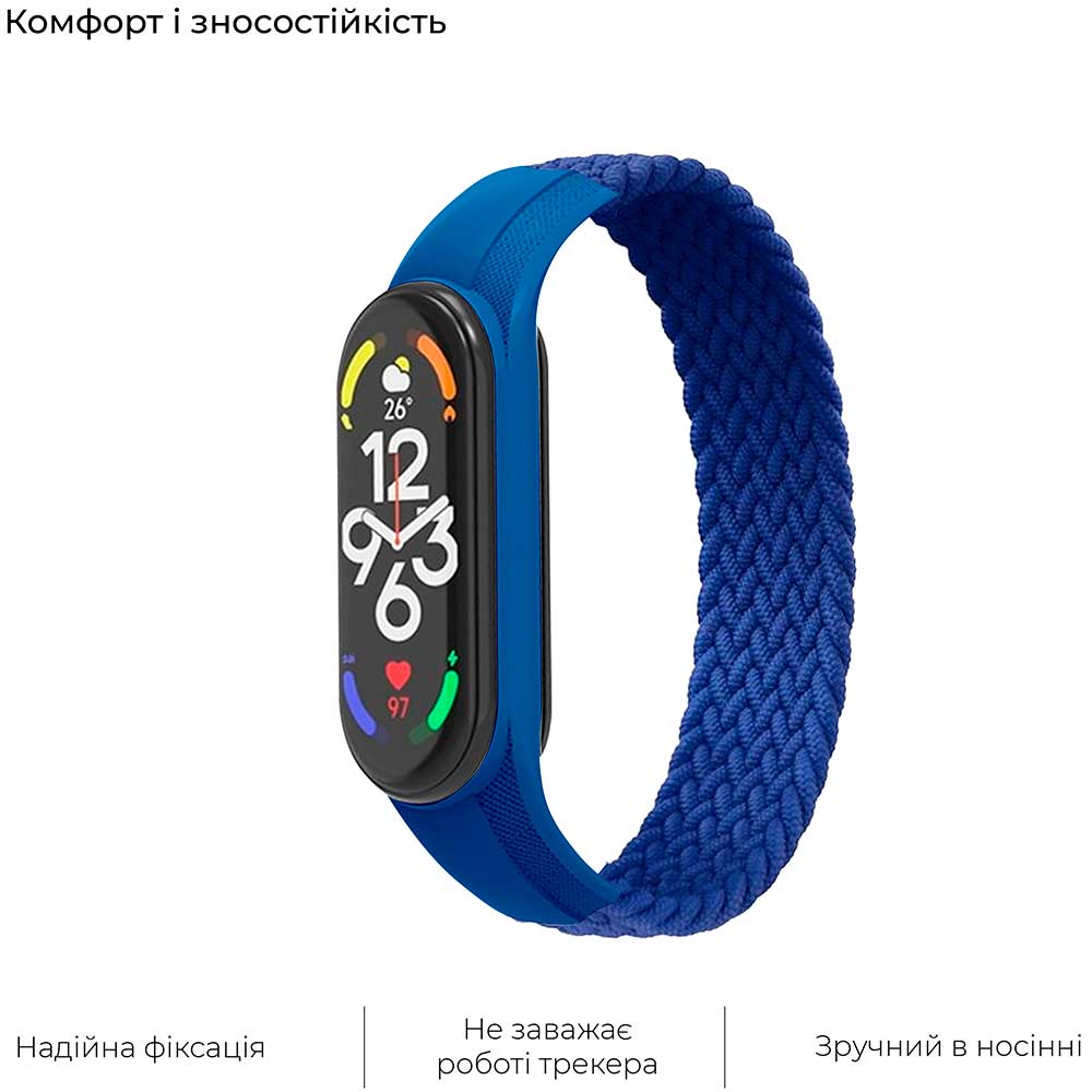 Ремешок ARMORSTANDART для Xiaomi Mi Band 4/5/6/7 Blue size L (ARM58758) Совместимость по модели XIAOMI Mi Smart Band 7