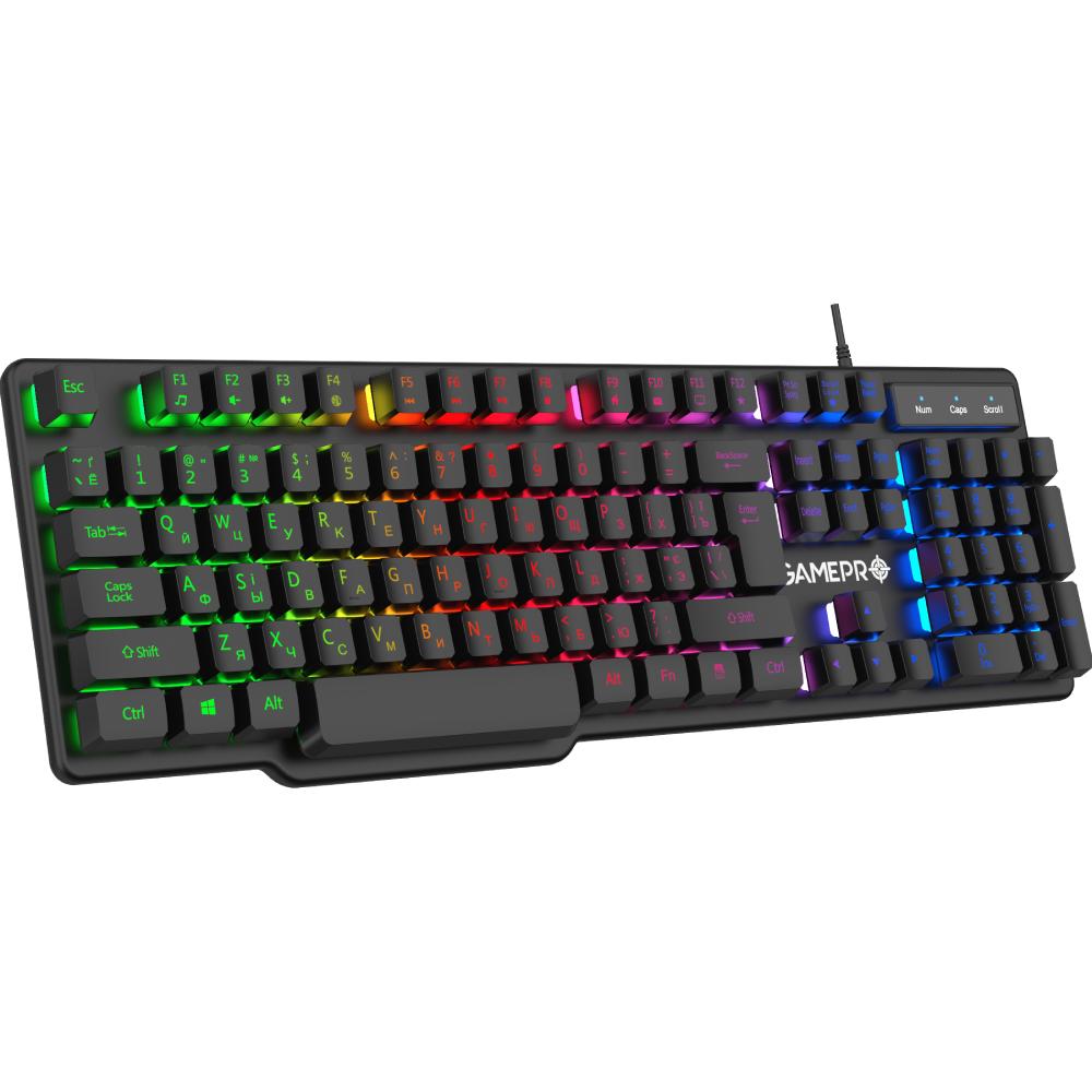 Клавіатура GAMEPRO RGB USB Black (GK380) Клас ігрова