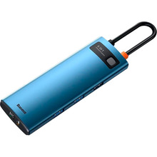 Док-станция BASEUS Metal Gleam Series 6in1 Blue